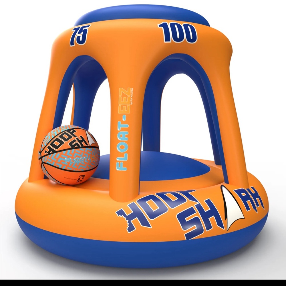SWIMMING POOL BASKETBALL HOOP
SET - ORANGE & BLUE